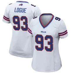 Zion Logue Buffalo Bills Game Women's Jersey (White)