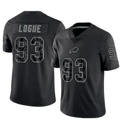 Zion Logue Buffalo Bills Limited Men's Reflective Jersey (Black)